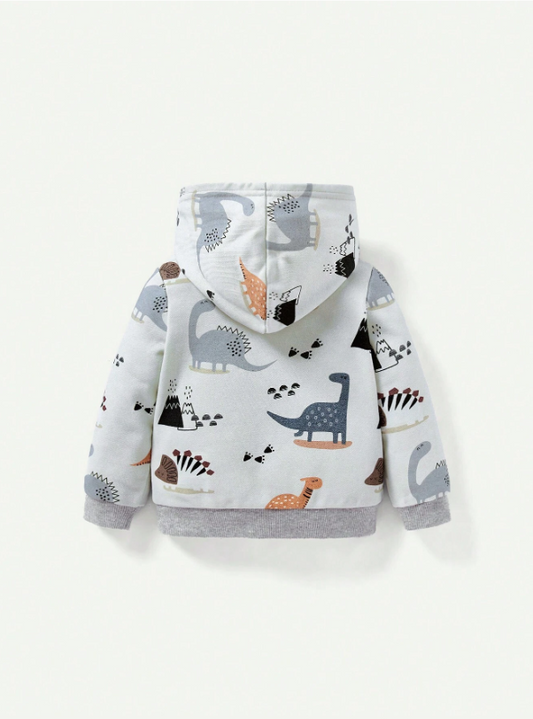 Cozy Pixies Bebé niño Pantalones deportivos con capucha con estampado de dibujos animados