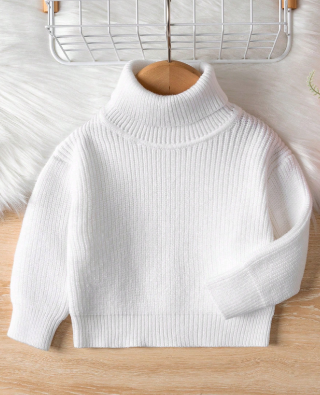 SHEIN Vintaside Kids Suéter de otoño e invierno para bebé niña.