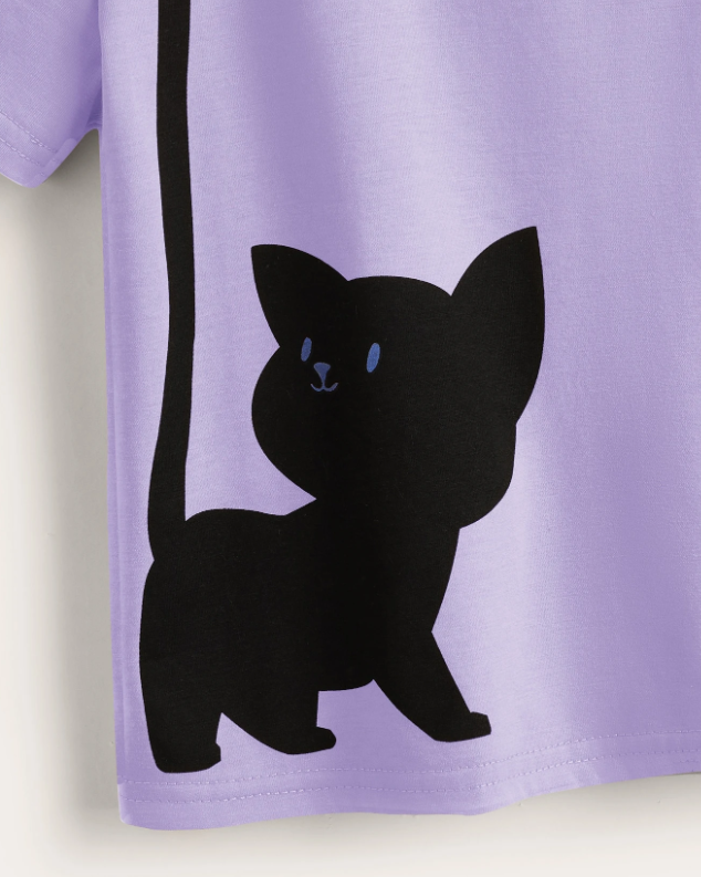 Camiseta con estampado de dibujos animados