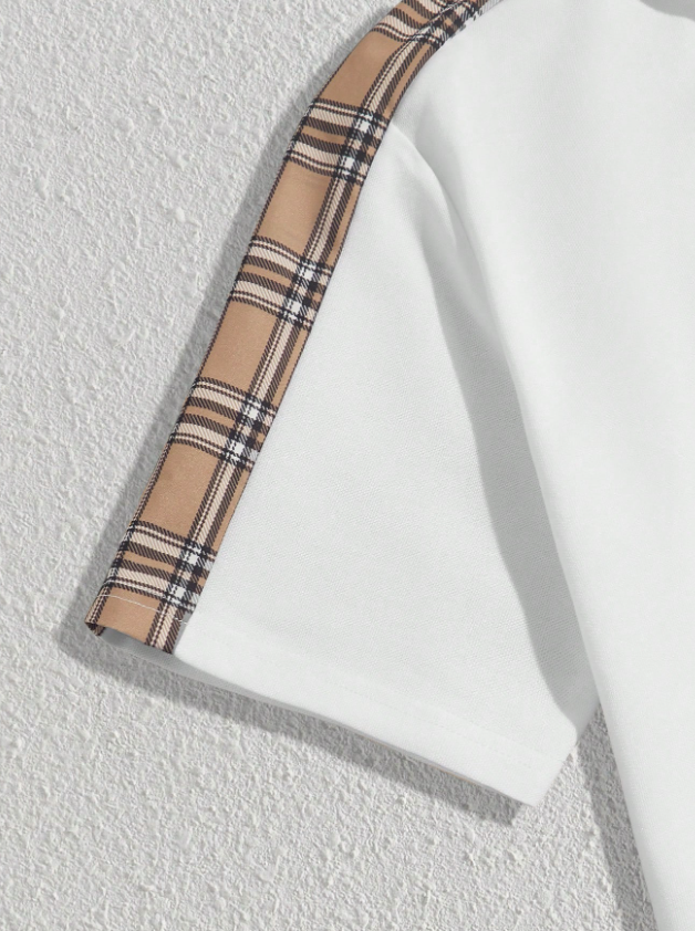 Camisa polo & de cintura con cordón Shorts con estampado